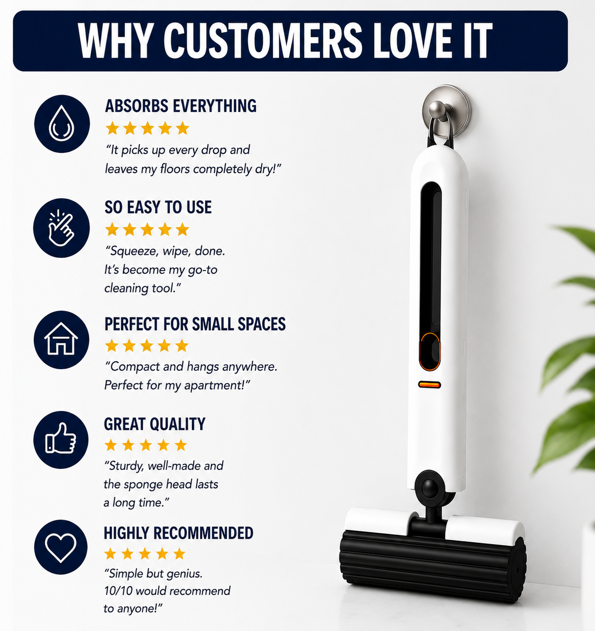 Mini Self-Squeezing Cleaning Mop